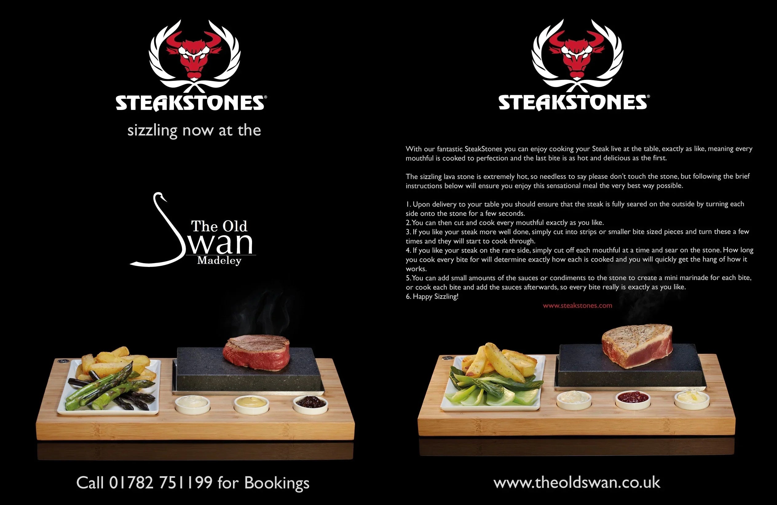 SteakStones Tent Cards